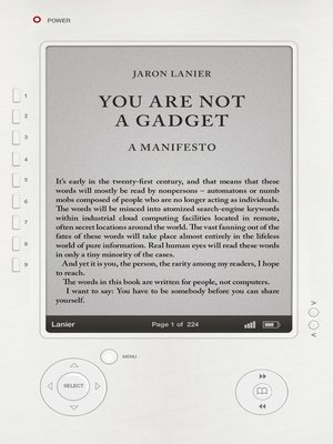 cover image of You Are Not a Gadget